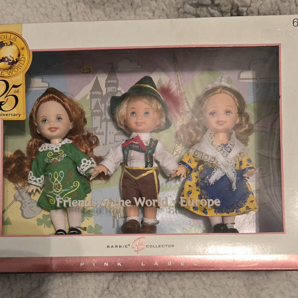 Barbie Friends of the World Europe Dolls - Green, Black, Yellow